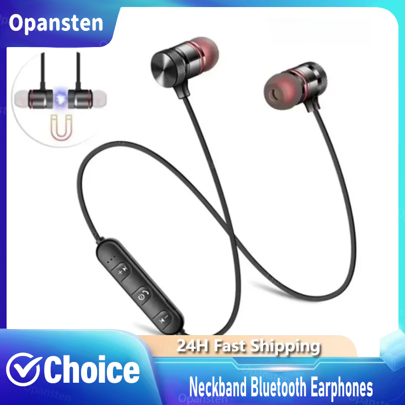 Magnetic Neckband Sports Earphones - Auricolari Bluetooth con Fascia per il