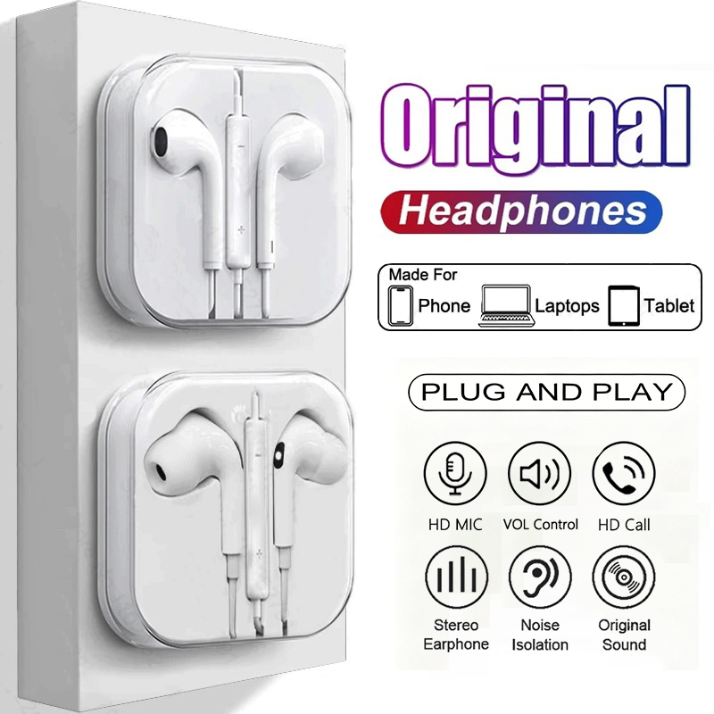 Type C Wired Earphones With Mic - Auricolari originali con filo, per Xiaomi,