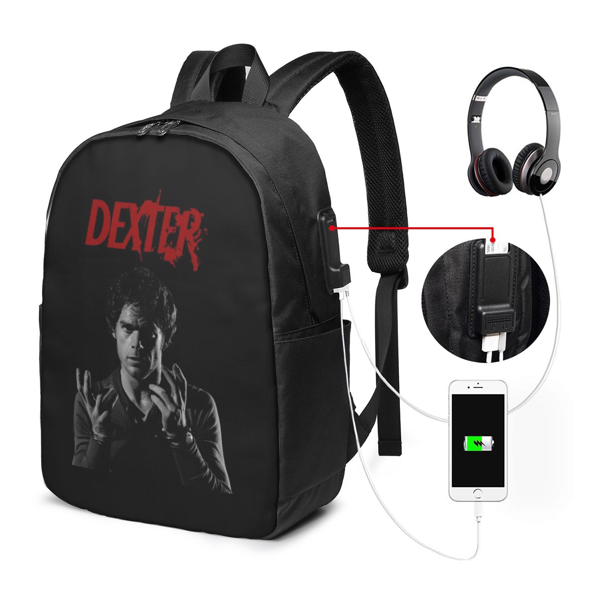 Laptops - Zaino Movie Dexter Morgan, borsa da