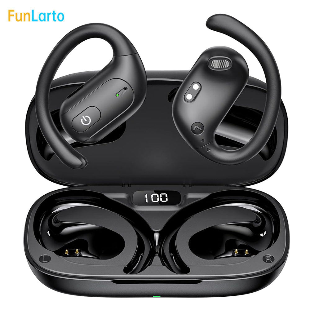 Type C Wired Earphones With Mic - Cuffie da corsa wireless a orecchio