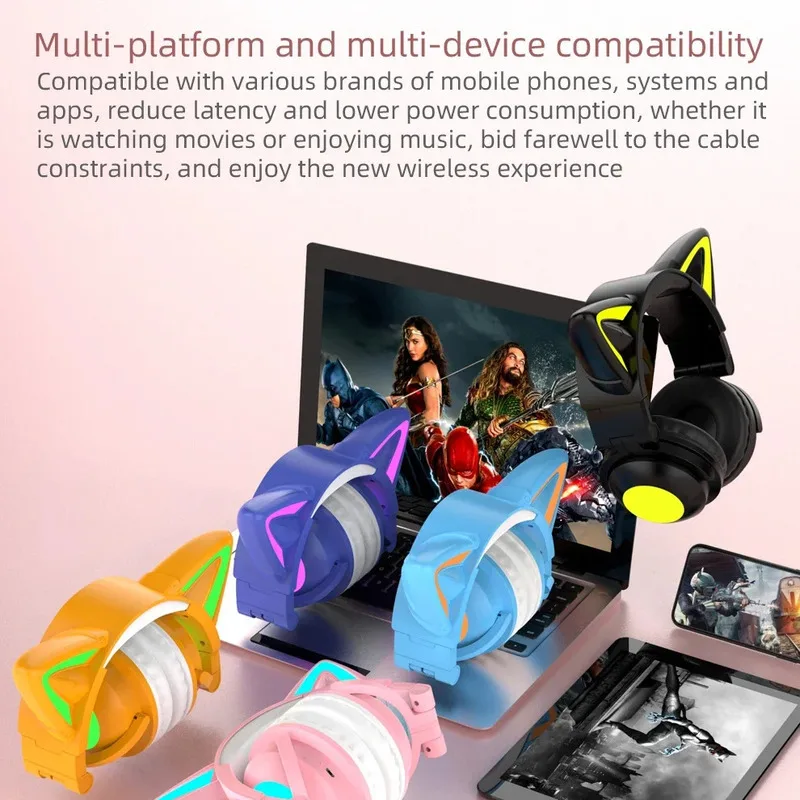 ZW068 Cuffie con orecchie di g - Cat Ear Bluetooth Headset Led recensione e prezzo